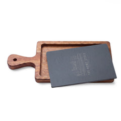 The Home Style Store Engraved Acacia Charcuterie Board with Slate Insert