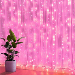 300 LED Curtain Fairy Lights