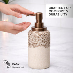 The Beige Stella Collection – Elegant Modern Bathroom Décor Accessories Set of 6