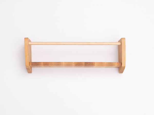 Nursery Wall Shelf with Hooks