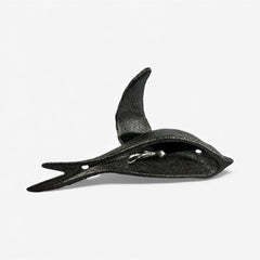 Bird Wall Hooks, Cast Iron Set of 4, Natural Iron Finish