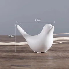 Modern Simple Luxury Golden Ceramic Bird Figurines Home Decoration Accessories Golden Bird Figures Decorative Wedding Ornaments