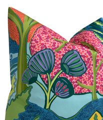 Albero Pillow Cover in Blue, Thibaut Pillows