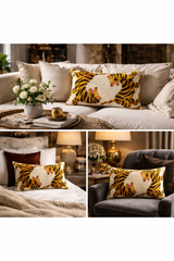 Bengali Silk Velvet Ikat Throw Pillow Cover 16 X 24
