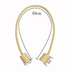 Magnets Curtains Clamps Curtain Holder Tieback Magnetic Clips Hanging Balls Tie Back Home Decoration Accessories Tie Backs Decorative Handmade Rope Holdback Strong Magnetic Holder For Small Thin Sheer Window Treatment 50CM